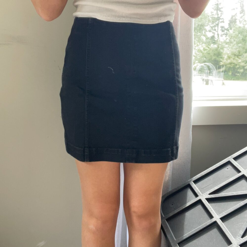 Wild fable black Jean miniskirt